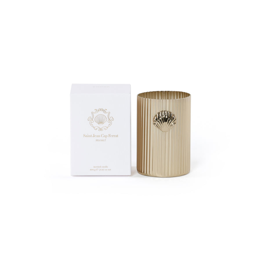 Cap Ferrat Fan Shell Design Candle in Gift Box