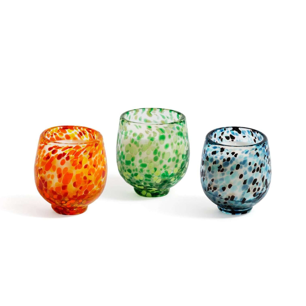 Speckled Shot Glass Candle, Set of 3 Assorted - Candles by Carlyle Avenue