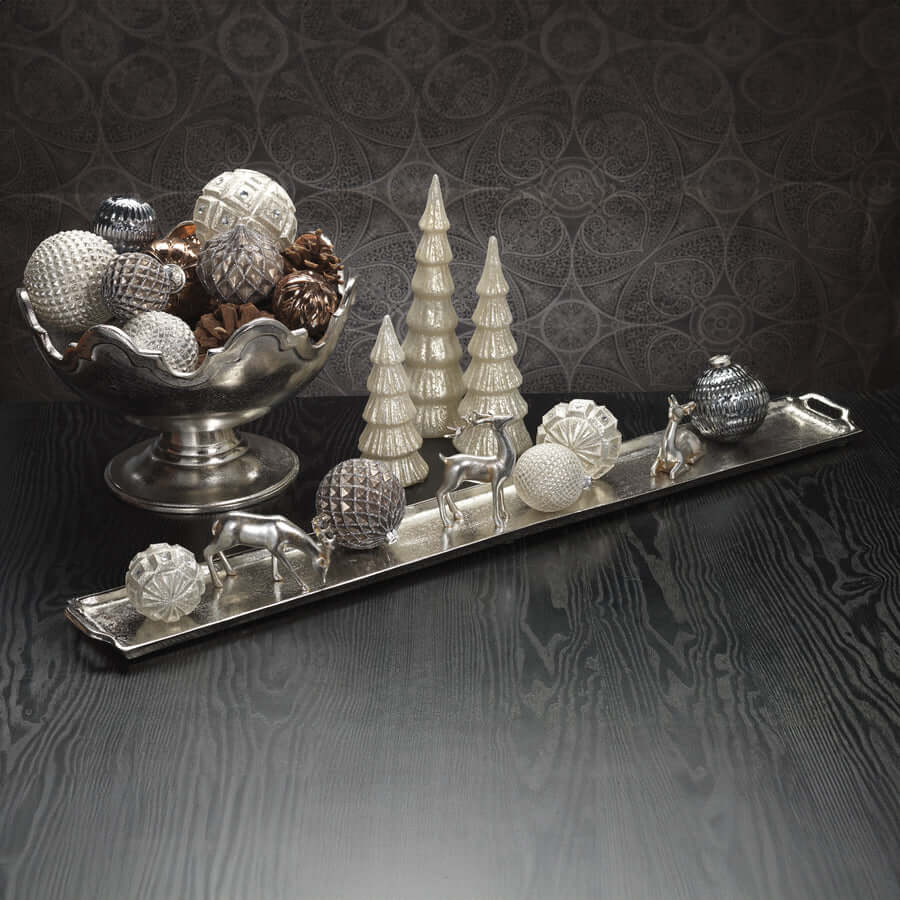 Silver Raw Nickel Long Tray - CARLYLE AVENUE