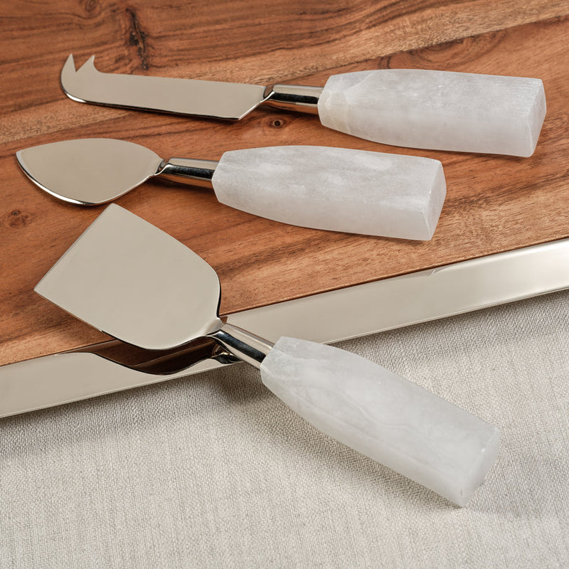 Alabaster 3 Piece Cheese Set