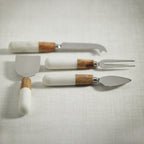 Marble and Wood Cheese Tool Set - Kitchenware by Carlyle Avenue