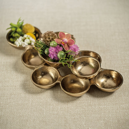 Small Cluster of Nine Serving Bowls - Dark Gold - Bowls, Trays by Carlyle Avenue
