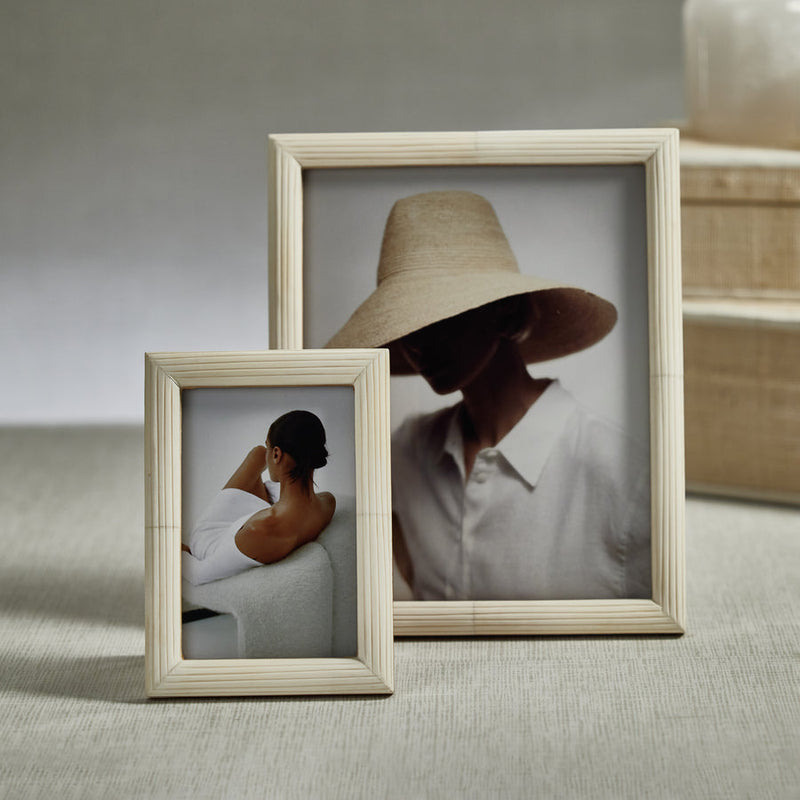 Palomar Etched White Bone Photo Frame - Picture Frames by Carlyle Avenue