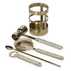 Knightsbridge 5 Piece Bar Set - Gold - Barware by Carlyle Avenue