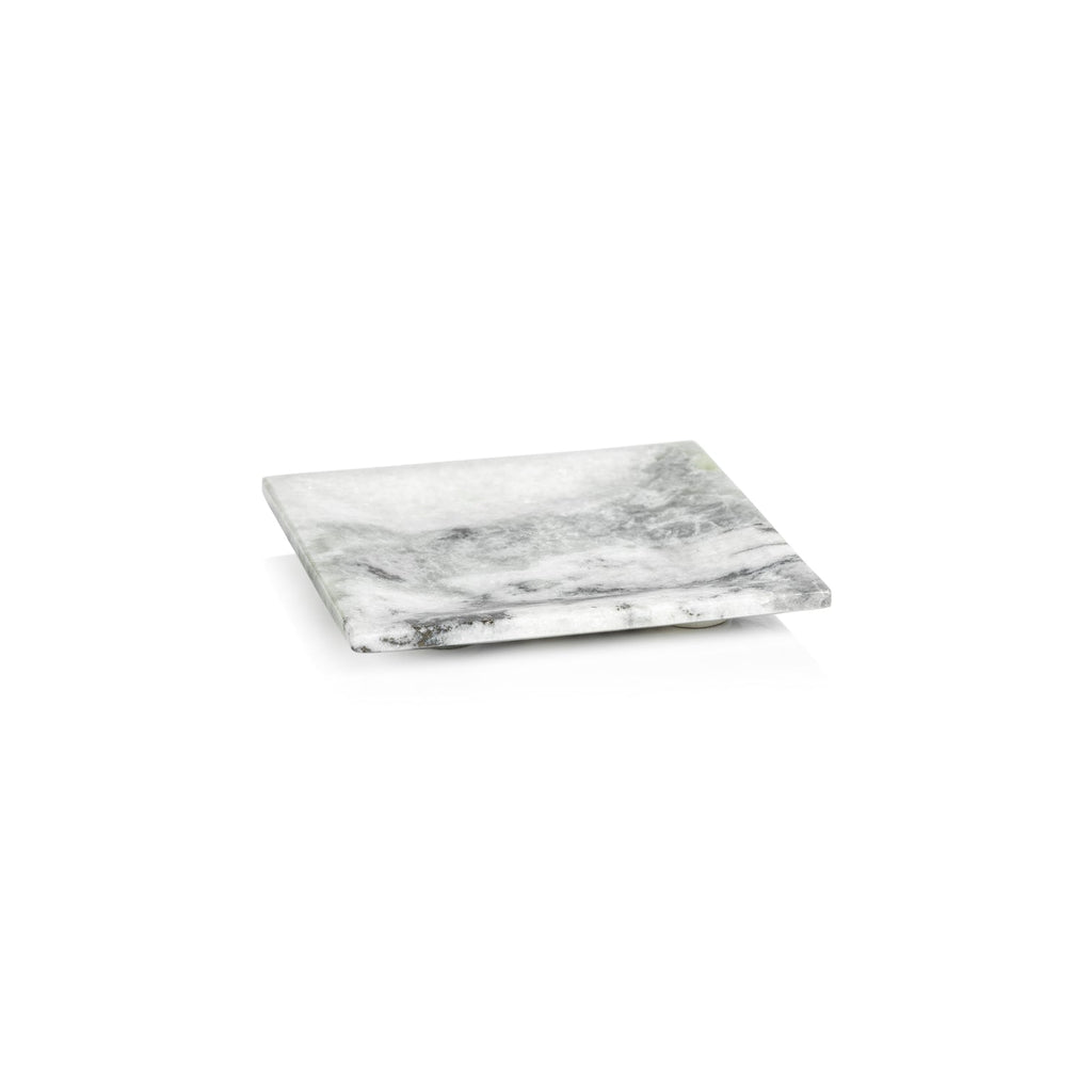 Palomar Marble Tray - White Gray - Trays by Carlyle Avenue