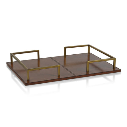 The Connaught Leather Bar Tray - Tray by Carlyle Avenue
