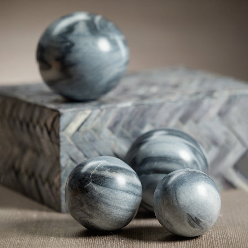 Marble Fill Ball - Gray - Decorative Accessories by Carlyle Avenue