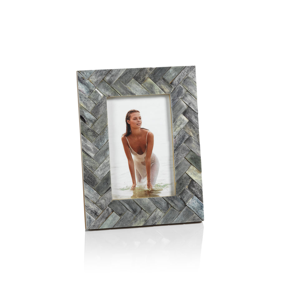 Mayfair Woven Bone Photo Frame