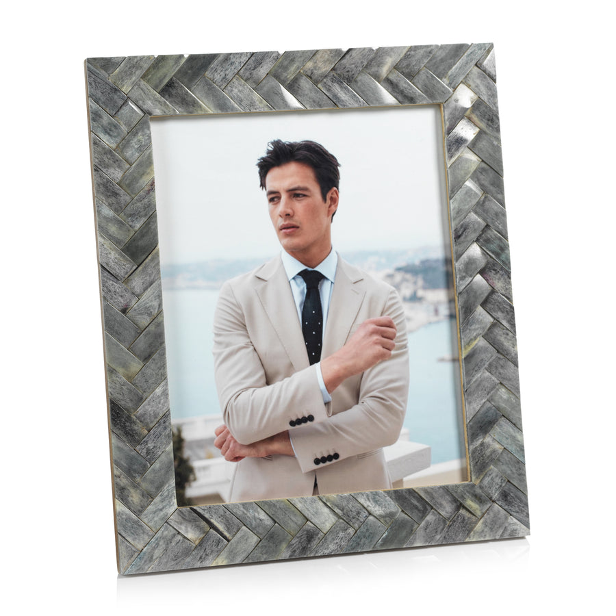 Mayfair Woven Bone Photo Frame