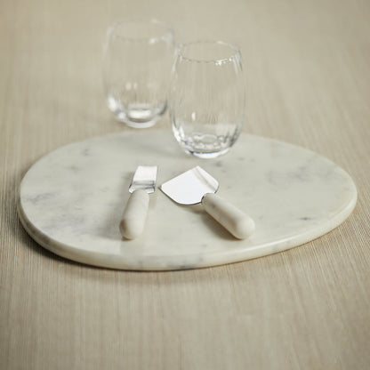 Soho Curved Marble Cheese Board - Small - Tray by Carlyle Avenue