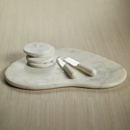 Soho Curved Marble Cheese Board - Large - Tray by Carlyle Avenue