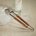 The Colony Bamboo and Nickel Ice Tong - Barware by Carlyle Avenue