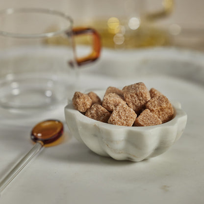 Scalloped Marble Condiment Bowl - Decorative Bowls by Carlyle Avenue