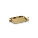 Bacardi Polished Brass Serving Tray - Gold - Trays by Carlyle Avenue