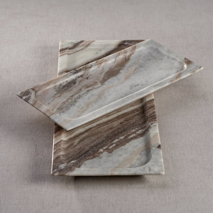 Arabescato Marble Tray - Trays by Carlyle Avenue