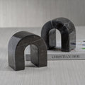Marquino Marble Bookends - Set of 2 - Black - Bookends by Carlyle Avenue