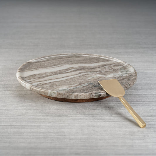 Crema Marfil Marble Lazy Susan - Small