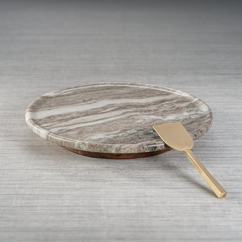 Crema Marfil Marble Lazy Susan - Small - Trays by Carlyle Avenue