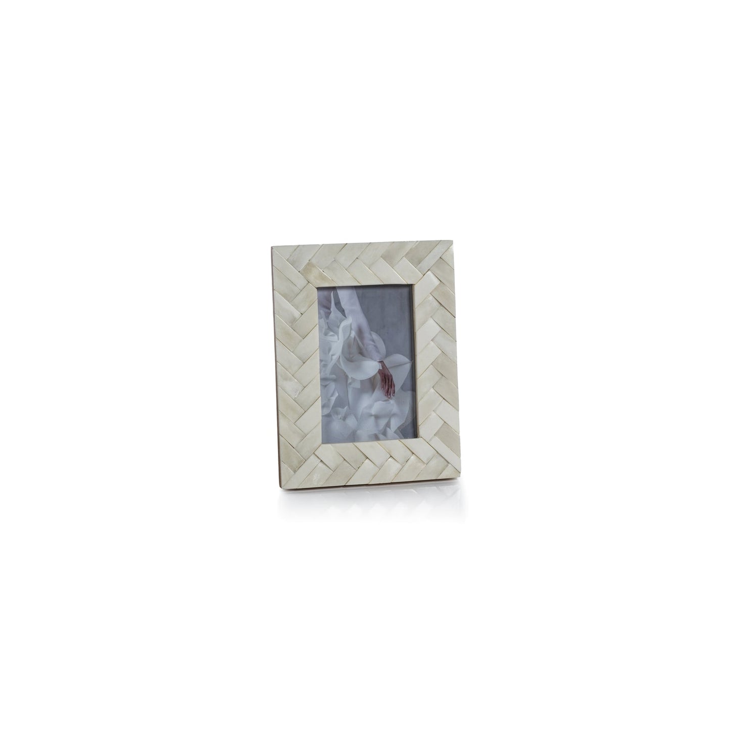 Bone Braided Photo Frame