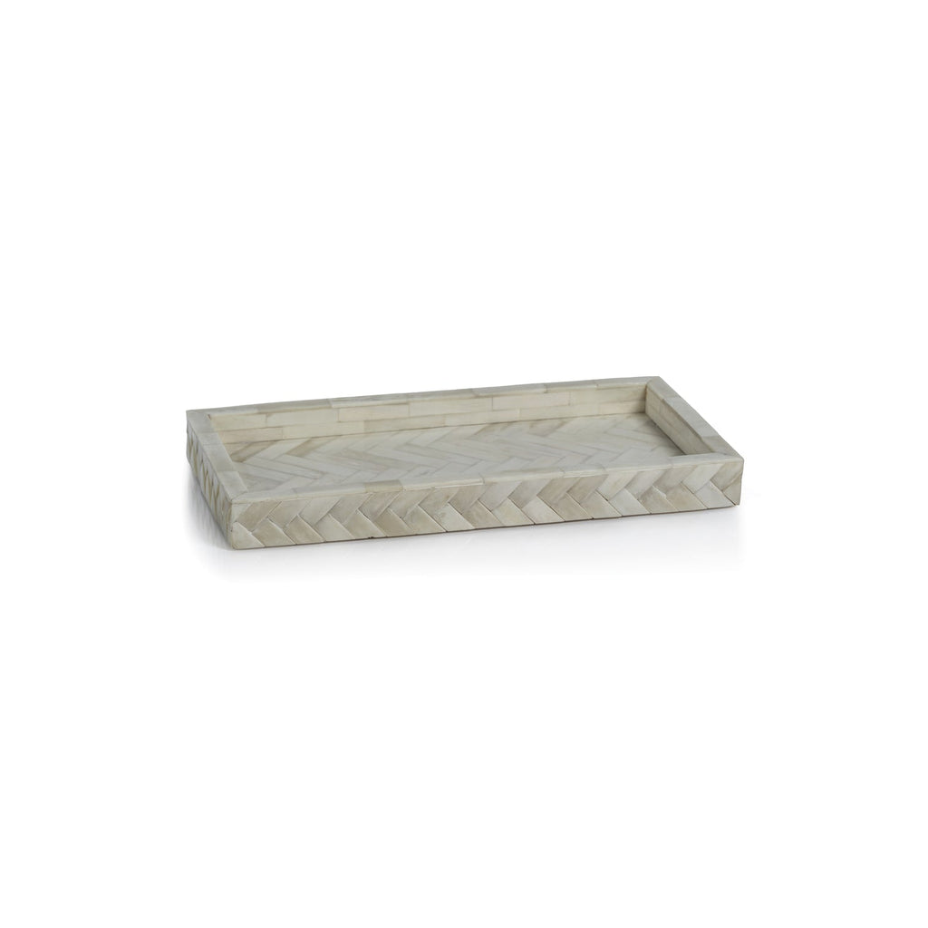 Bone Braided Tray - Small - Trays by Carlyle Avenue