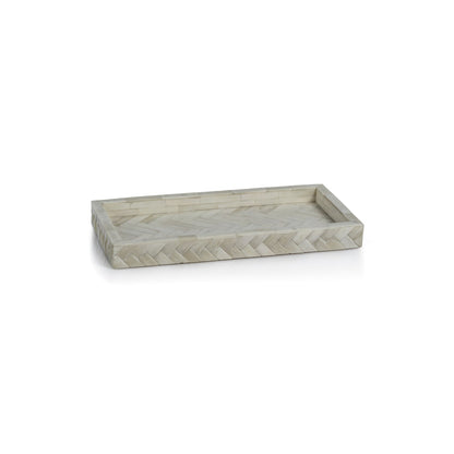 Bone Braided Tray - Small - Trays by Carlyle Avenue