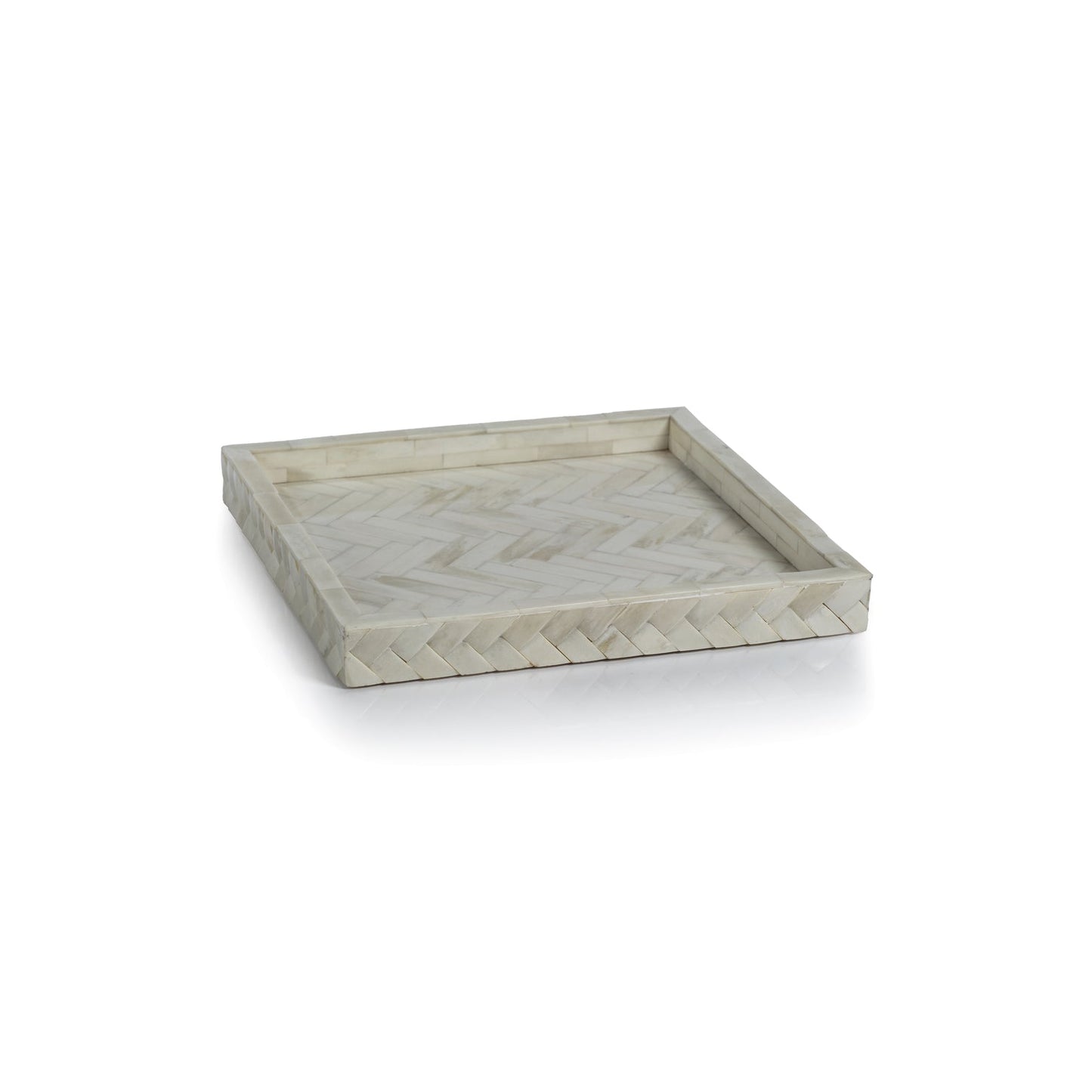 Bone Braided Tray - Medium