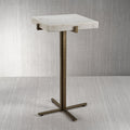 Mayfair Marble on Antique Brass Side Table - Furniture by Carlyle Avenue
