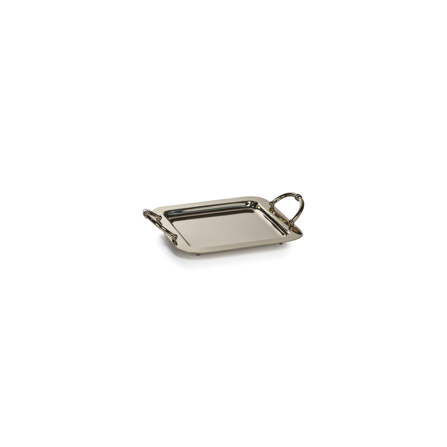 Manetta Steel & Brass Tray - Polished Gold - 5 sizes - Trays by Carlyle Avenue