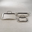 Manetta Steel & Brass Tray - Polished Nickel
