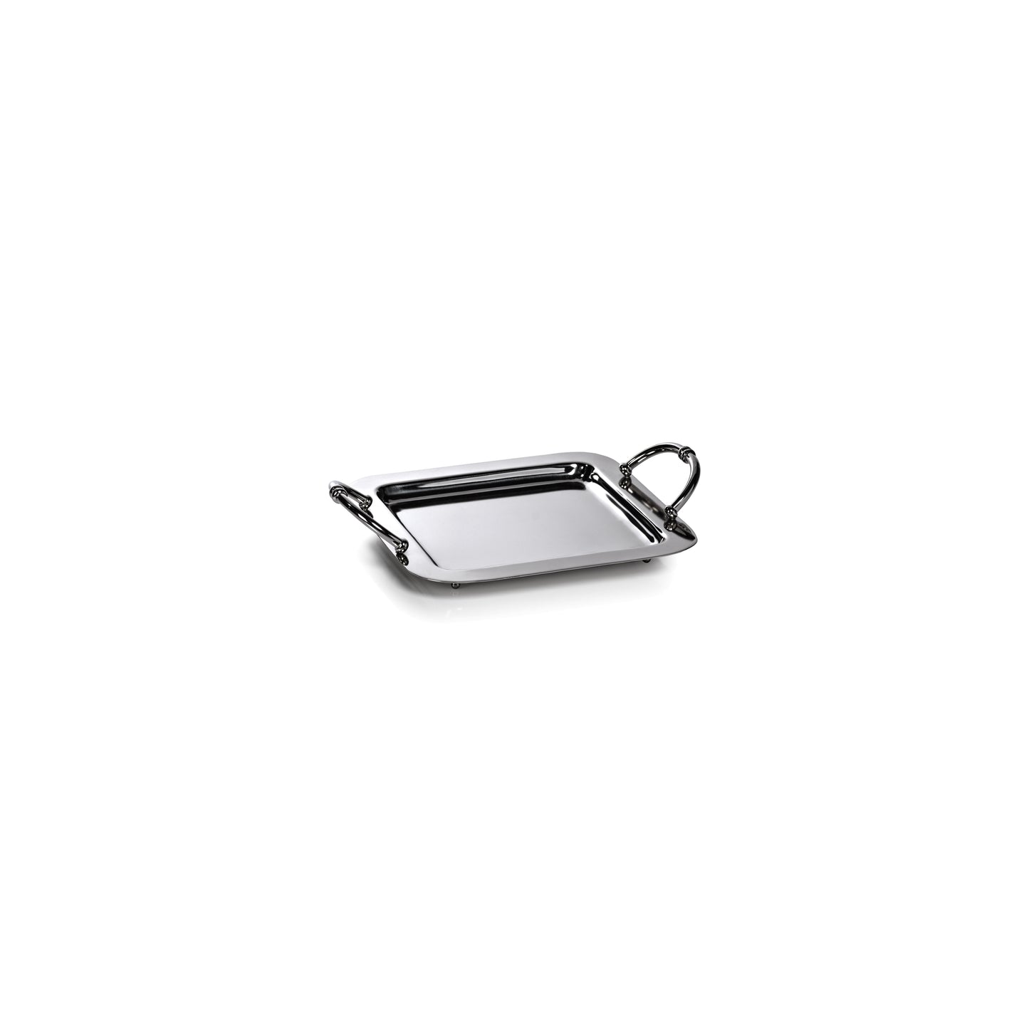 Manetta Steel & Brass Tray - Polished Nickel - 5 sizes