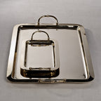 Manetta Steel & Brass Tray - Polished Gold - 5 sizes - Trays by Carlyle Avenue