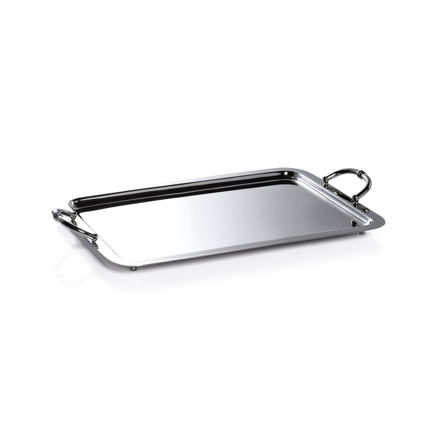 Manetta Steel & Brass Tray - Polished Nickel - 5 sizes