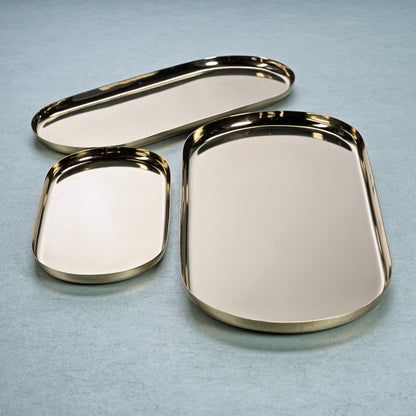 Park Lane Oval Tray - Gold - Trays by Carlyle Avenue