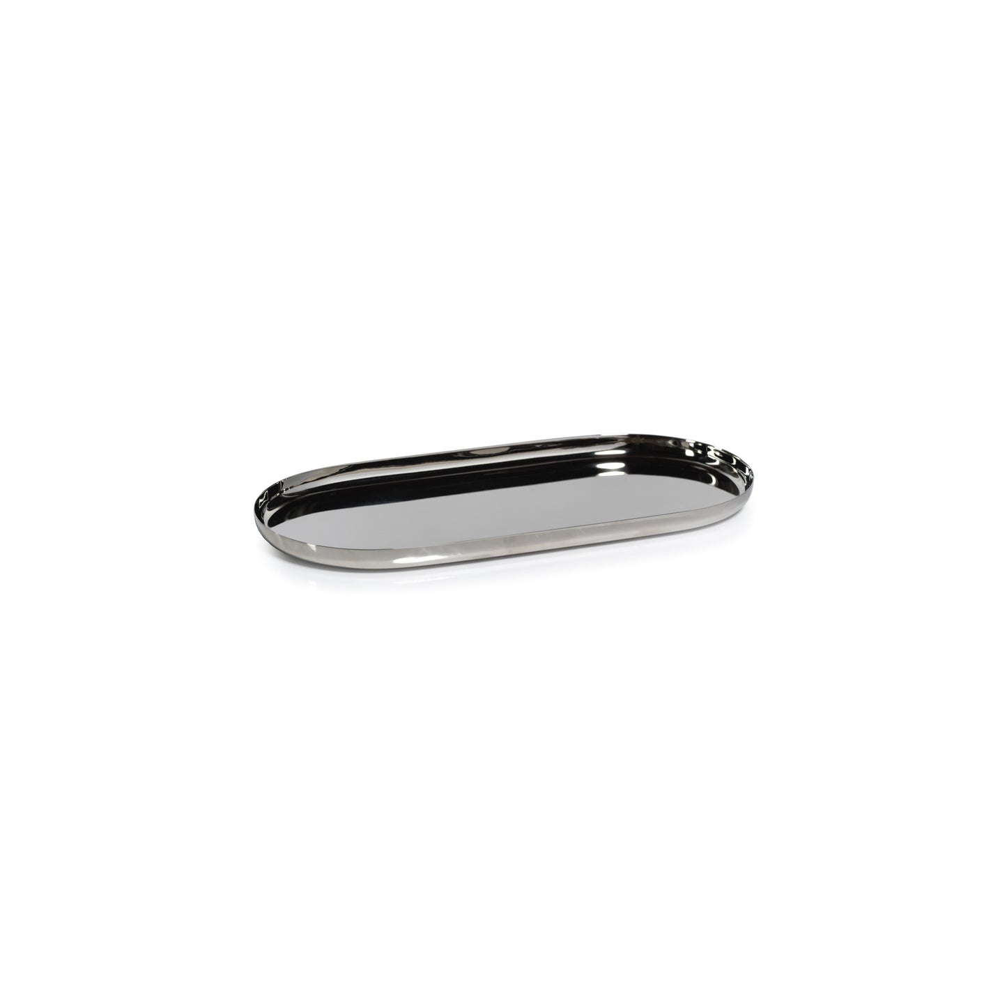 Park Lane Oval Tray - Polished Nickel