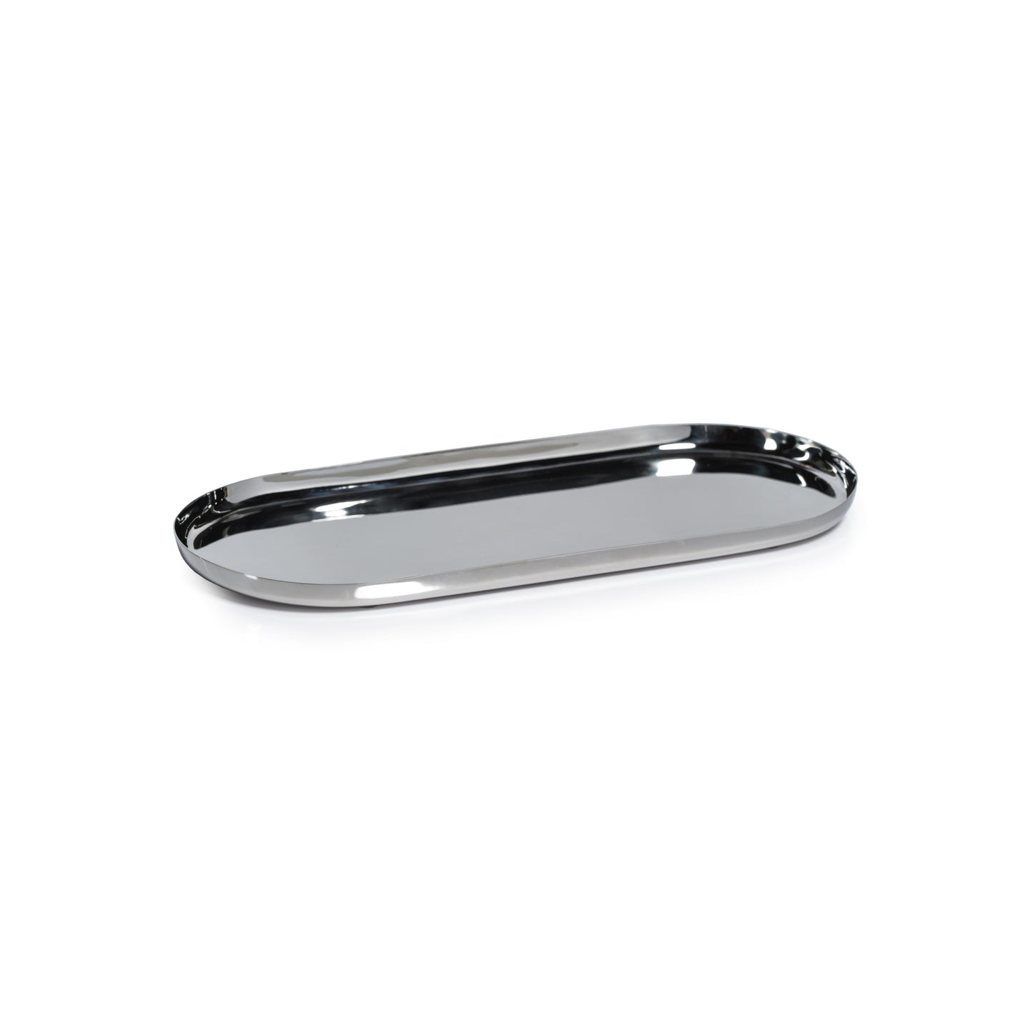 Park Lane Oval Tray - Polished Nickel