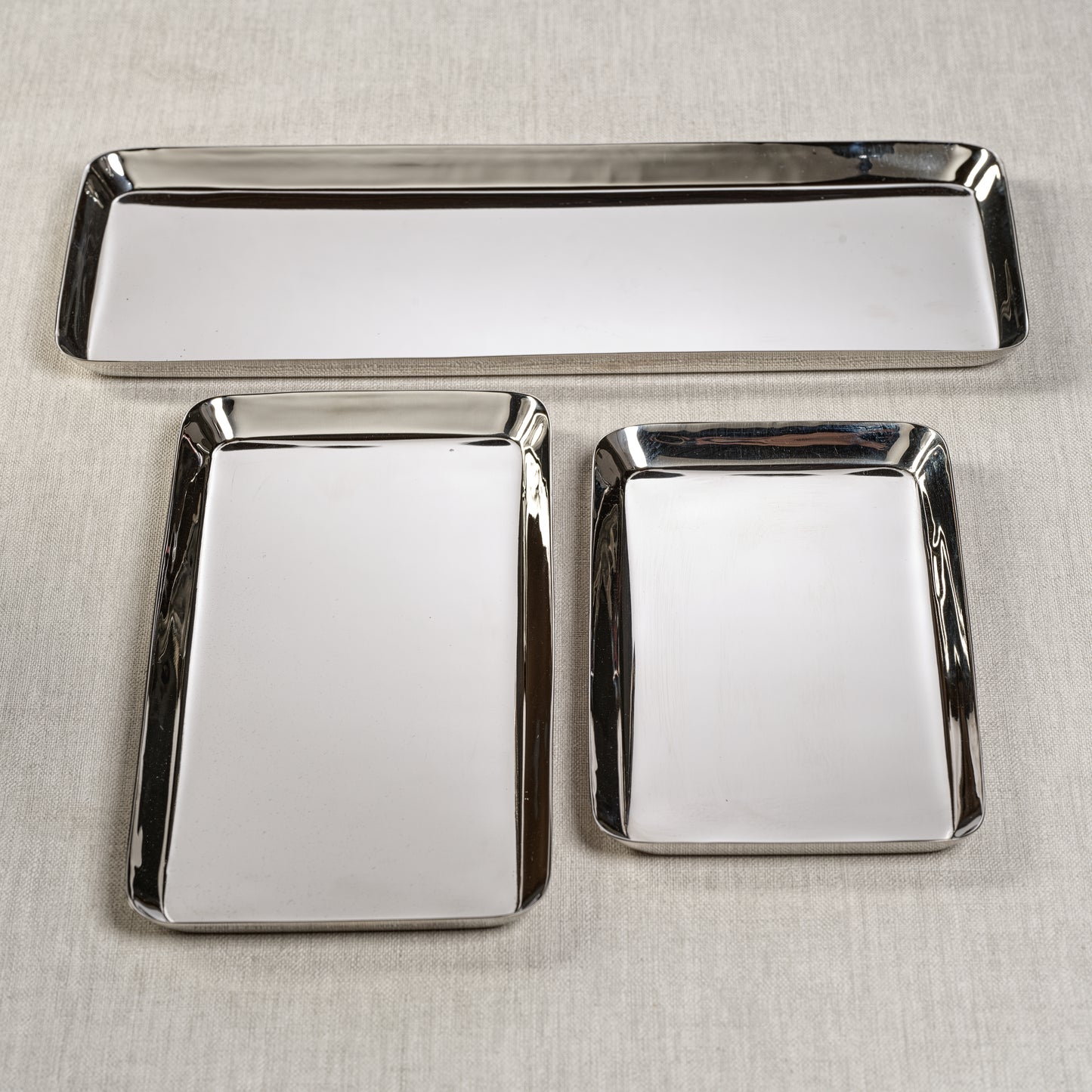 Park Lane Rectangle Tray - Polished Nickel