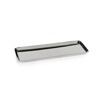 Park Lane Rectangle Tray - Polished Nickel - Trays by Carlyle Avenue