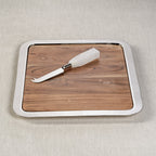 Brasserie Steel and Acacia Wood All-In-One Gastronomy Board - Trays by Carlyle Avenue
