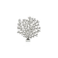 Coral Branch Metal Sculpture on Marble Base - Decorative Accessories by Carlyle Avenue