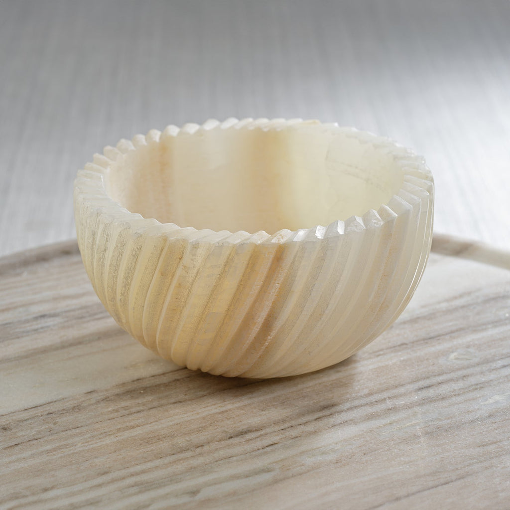 Spiraled Onyx Serving Bowl - Decorative Bowls by Carlyle Avenue