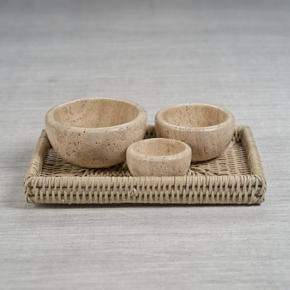 Travertine Bowl - Bowls by Carlyle Avenue