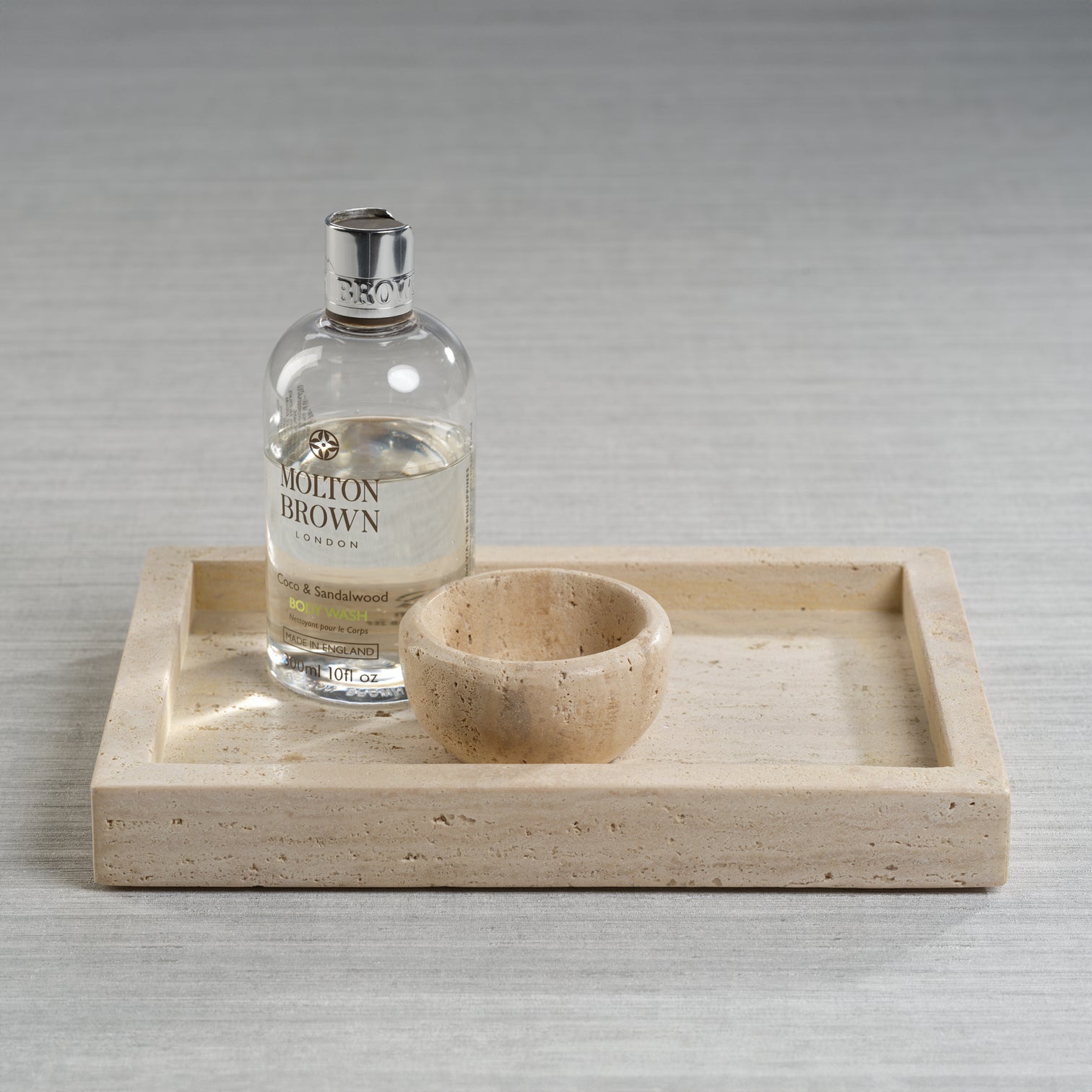 Travertine Marble Tray - 2 Sizes - Tray by Carlyle Avenue