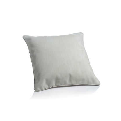 Suede Linen Blend Accent Pillow - Alabaster White - Throw Pillow by Carlyle Avenue