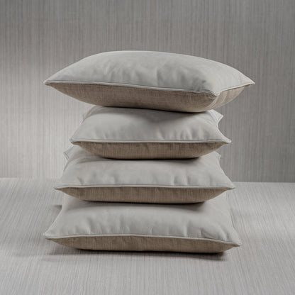 Suede Linen Blend Accent Pillow - Alabaster White - Throw Pillow by Carlyle Avenue