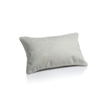 Suede Linen Blend Accent Pillow - Alabaster White - Throw Pillow by Carlyle Avenue