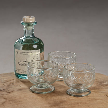 Handmade Etched Tequila / Mezcal Glass - Set of 6 - Barware by Carlyle Avenue
