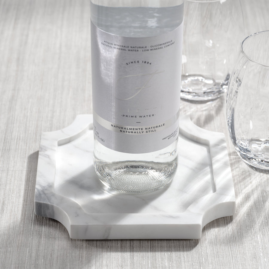 Zellige Volakas Marble Tray - Decorative Trays by Carlyle Avenue