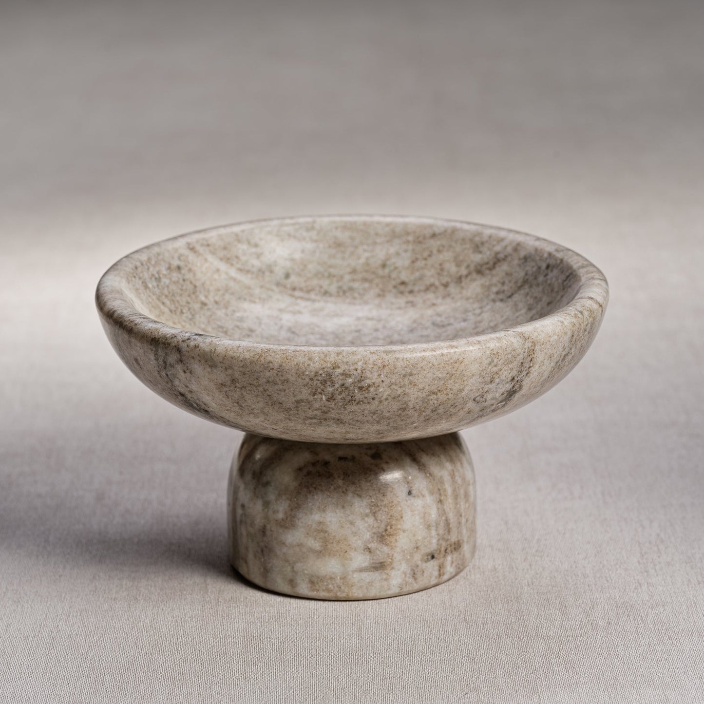 Timeless Footed Marble Bowl