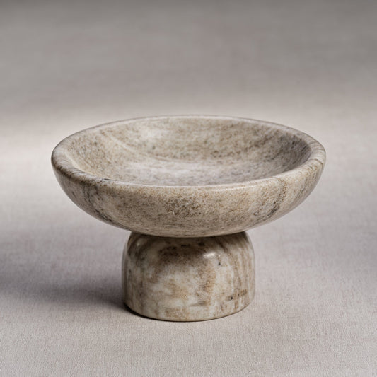 Timeless Footed Marble Bowl