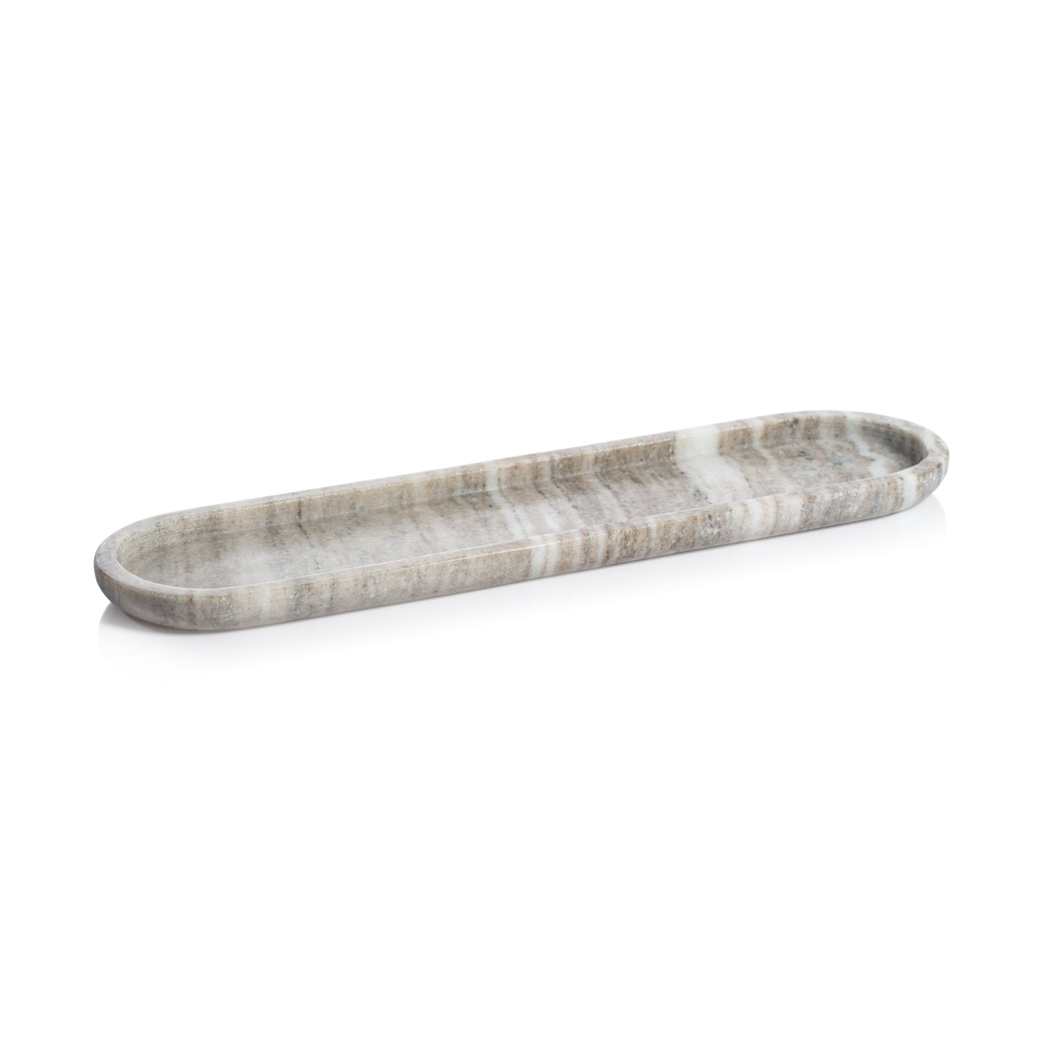 Marble Oval Tray - Decorative Trays by Carlyle Avenue